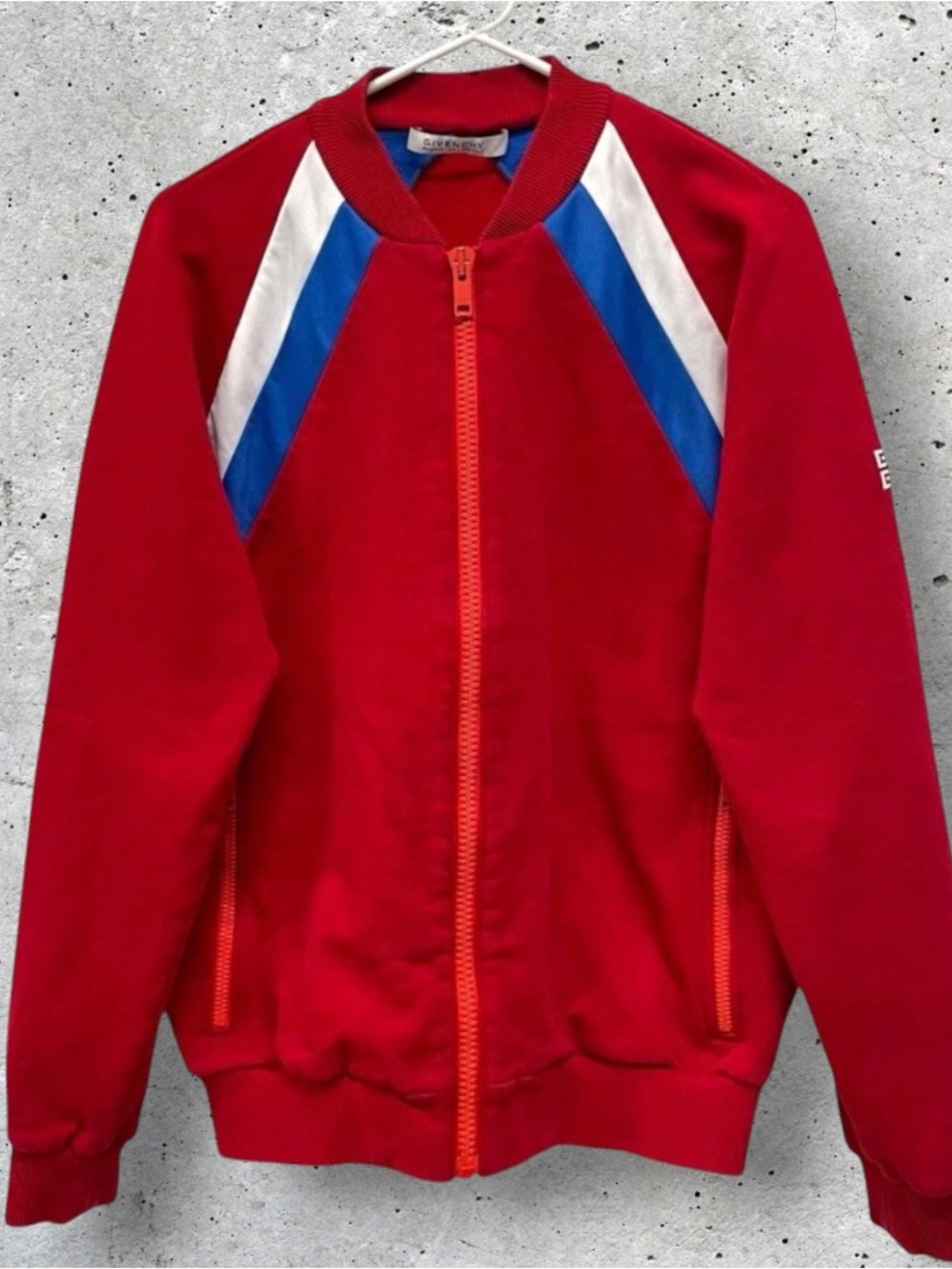 Givenchy Pre-Production Sample Colorblock Full Zip Track/Bomber Jacket // M